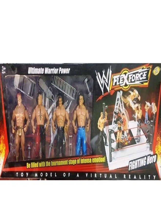 The Decor Affair Deluxe Wrestler Action Figure Toy for WWE Fans - Movable Joints, Ring Attire & Championship Belt - Realistic Collector’s Figurine for Kids & Adults - Image 1